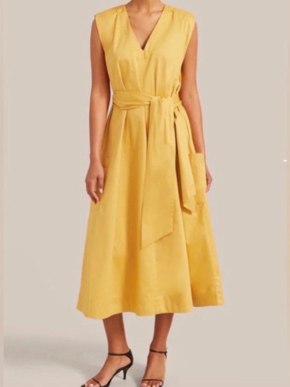 Modern Citizen Claudette Dress Women’s XS butter yellow Midi Wedding Event